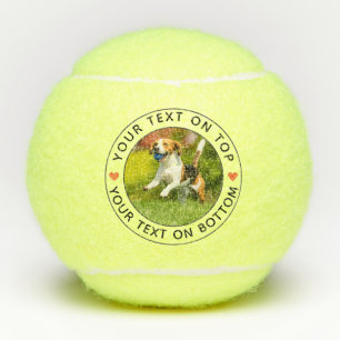Balles De Tennis Créez votre propre texte simple photo personnalisé