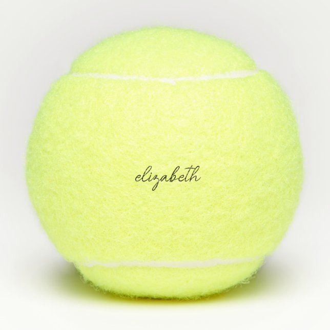 Balles De Tennis Custom Name Simple  (Devant)