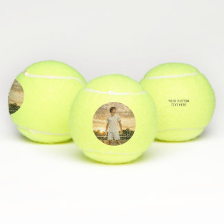 Balles De Tennis Custom Personalized Tennis Player Photo
