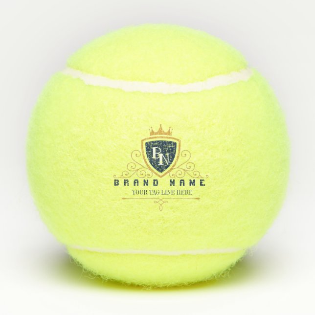 Balles De Tennis Customize Luxury hotel business or restaurant logo (Dos)