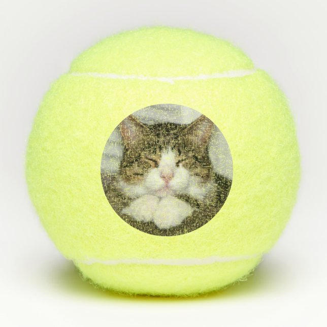 Balles De Tennis Cute chat (Devant)