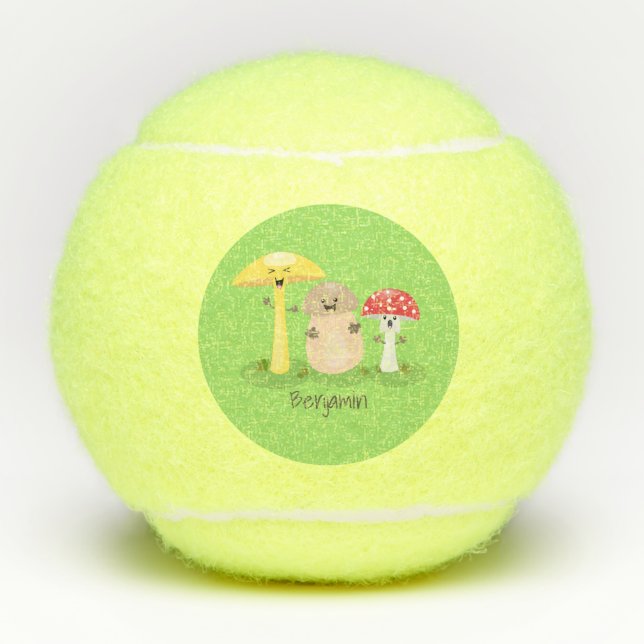 Balles De Tennis Cute kawaii champignon champignon toadstool (Devant)
