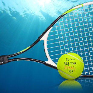 Balles De Tennis Demande en mariage personnalisée Veux-tu m'épouser