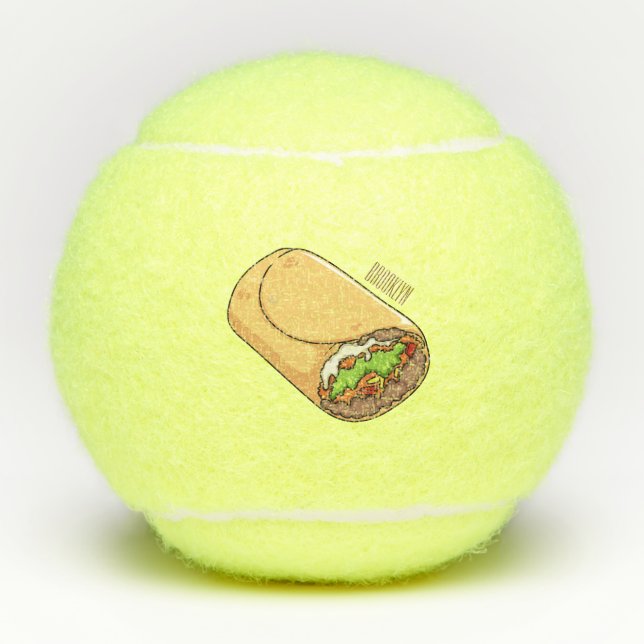Balles De Tennis dessin animé de Burrito (Devant)