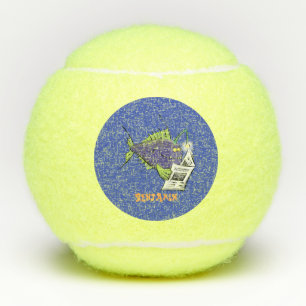 Balles De Tennis Dessin animé drôle de baudroie