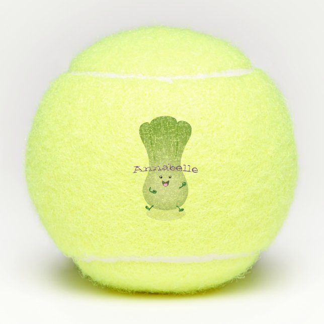 Balles De Tennis dessin animé mignon de bok choy (Devant)