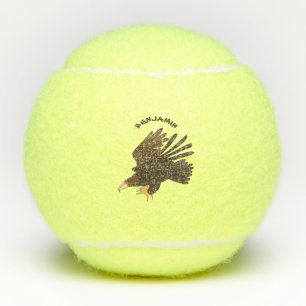 Balles De Tennis dessin humoristique d'aigle royal