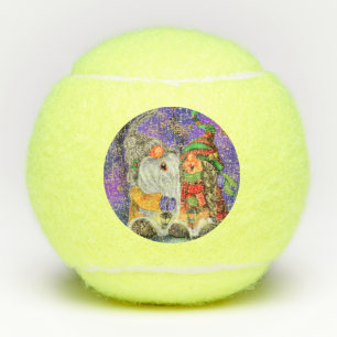 Balles De Tennis Deux Gnomes Enchaînés chantant Bonne Chanson De No