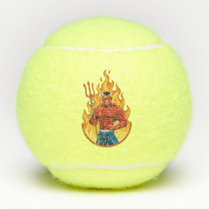Balles De Tennis Diable avec trident