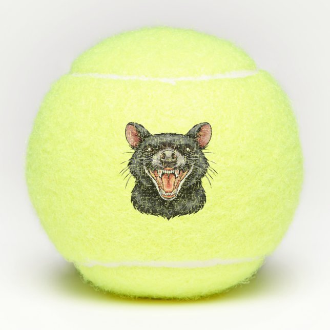 Balles De Tennis diable de Tasmanie (Devant)