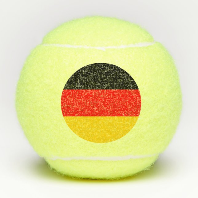 Balles De Tennis Drapeau Allemagne (Devant)