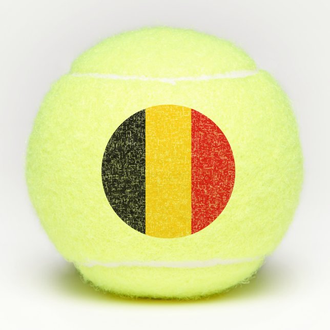 Balles De Tennis Drapeau Belgique (Devant)