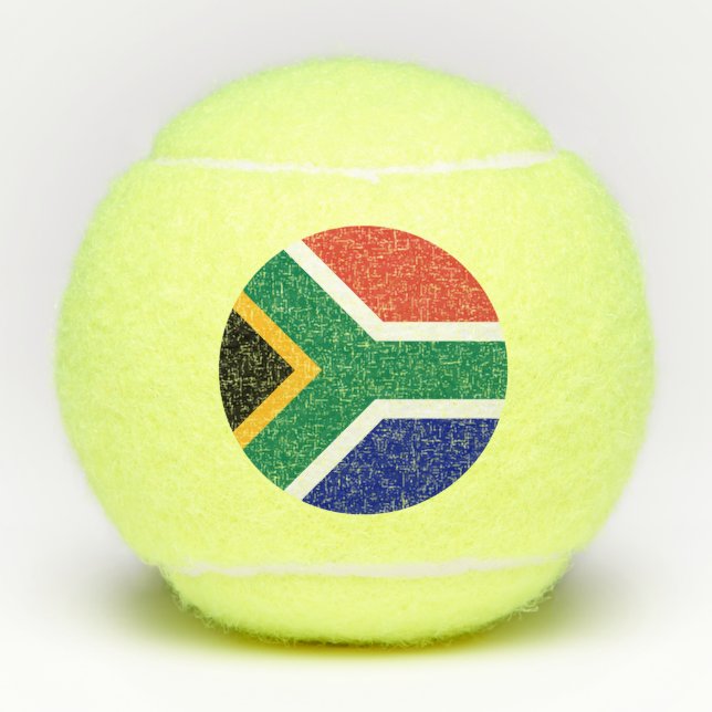 Balles De Tennis Drapeau d'Afrique du Sud (Devant)