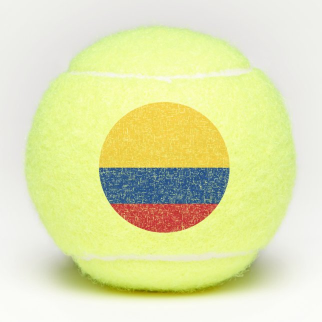 Balles De Tennis Drapeau de Colombie (Devant)