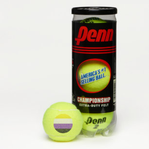 Balles De Tennis Drapeau de fierté non binaire de SlipperyJoe's jau
