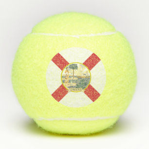 Balles De Tennis Drapeau de Floride : L'état de soleil des Floridie