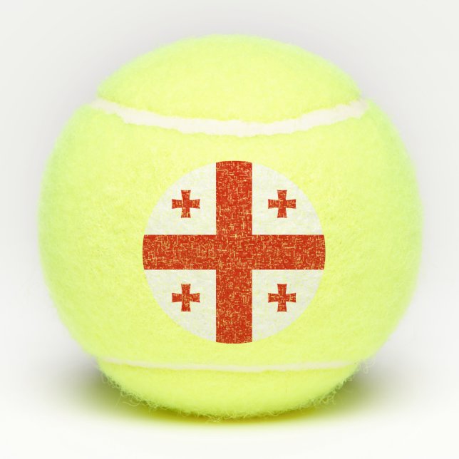 Balles De Tennis Drapeau de Géorgie (Dos)