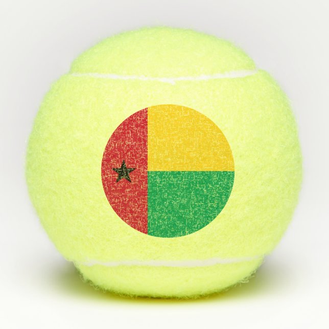 Balles De Tennis Drapeau de Guinée-Bissau (Devant)