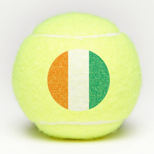 Balles De Tennis Drapeau de la Côte d'Ivoire (Devant)