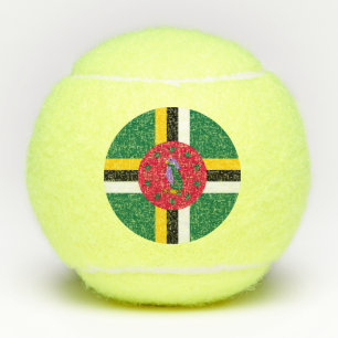 Balles De Tennis Drapeau de la Dominique