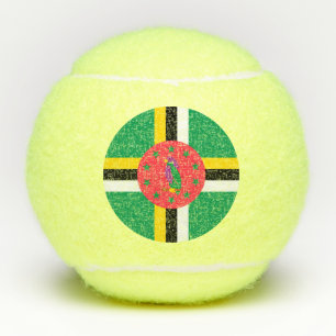 Balles De Tennis Drapeau de la Dominique