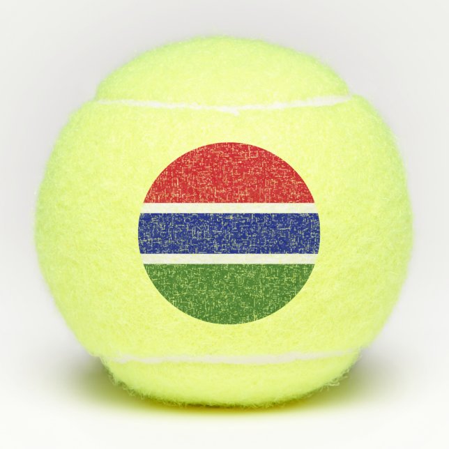 Balles De Tennis Drapeau de la Gambie (Devant)
