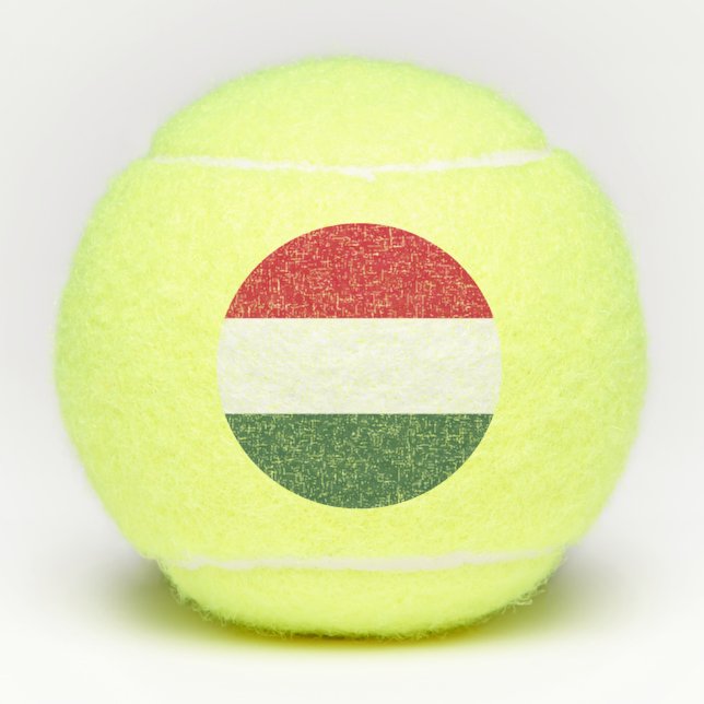 Balles De Tennis Drapeau de la Hongrie (Devant)