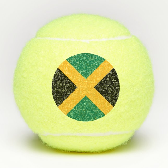 Balles De Tennis Drapeau de la Jamaïque (Devant)