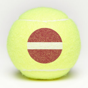 Balles De Tennis Drapeau de la Lettonie