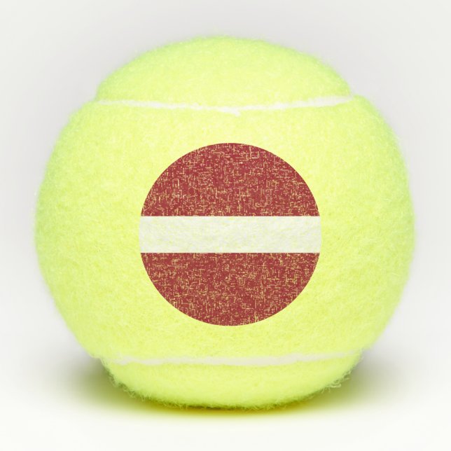Balles De Tennis Drapeau de la Lettonie (Devant)