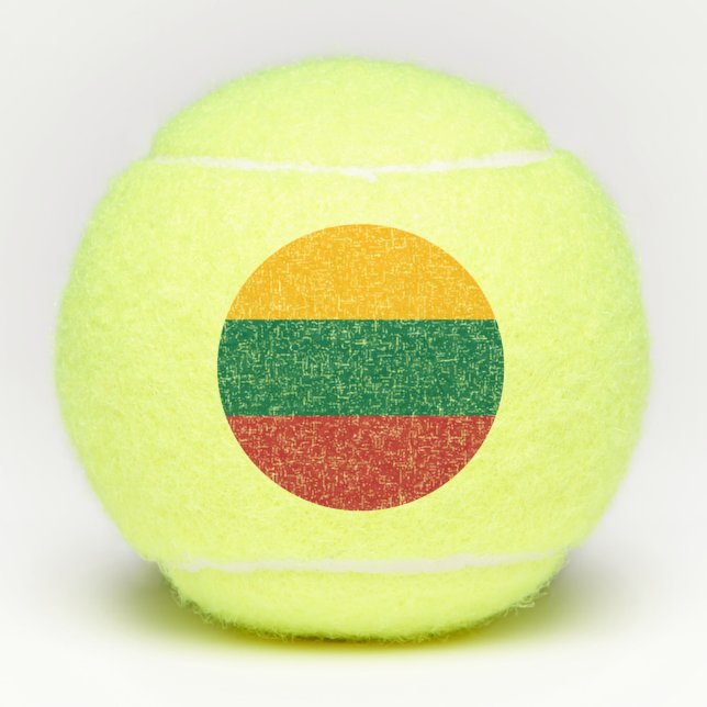 Balles De Tennis Drapeau de la Lituanie (Devant)