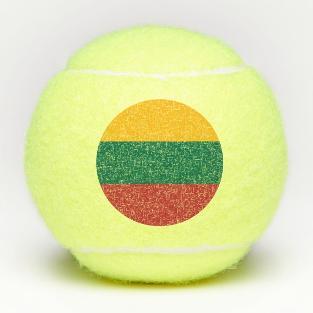 Balles De Tennis Drapeau de la Lituanie (Devant)