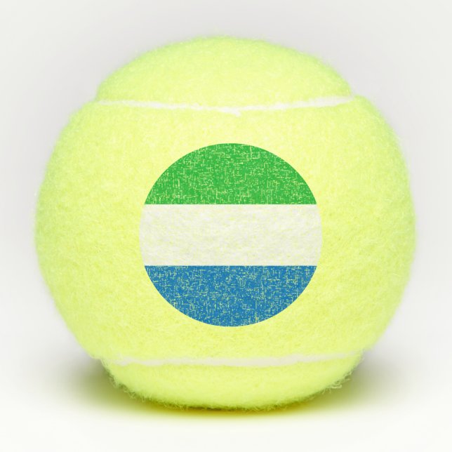 Balles De Tennis Drapeau de la Sierra Leone (Devant)