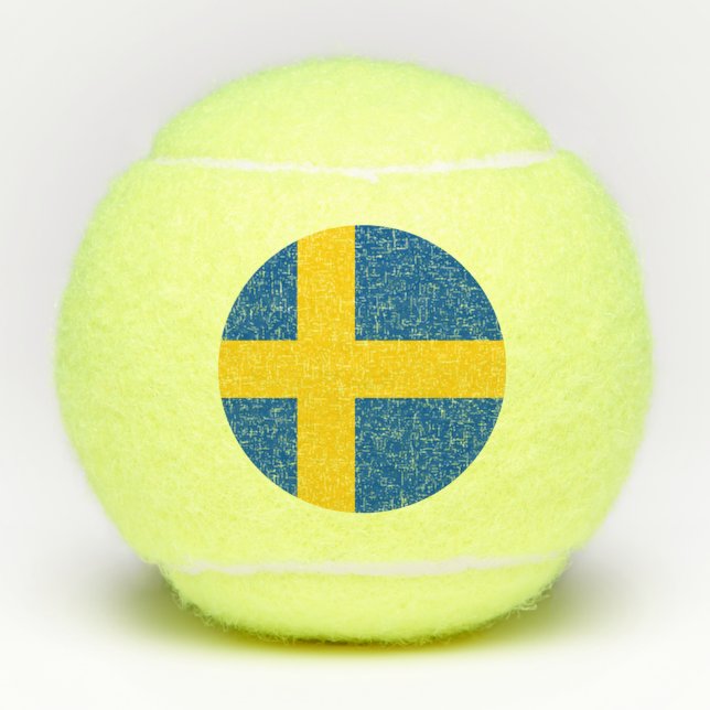 Balles De Tennis Drapeau de la Suède (Devant)