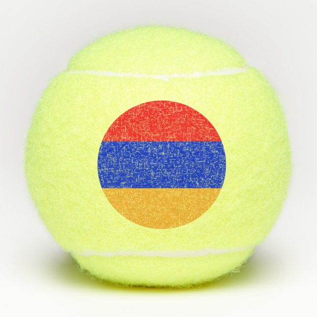Balles De Tennis Drapeau de l'Arménie (Devant)