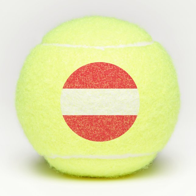 Balles De Tennis Drapeau de l'Autriche (Devant)
