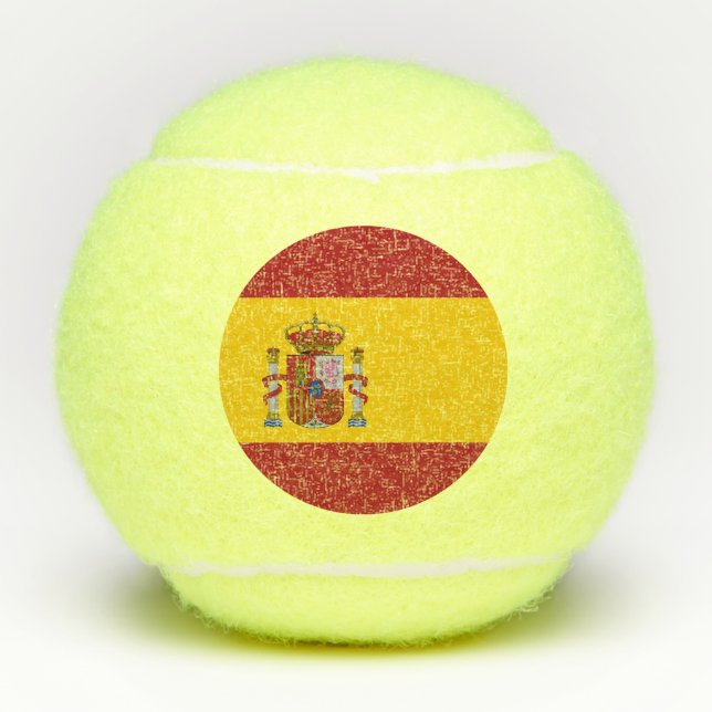 Balles De Tennis Drapeau de l'Espagne (Devant)