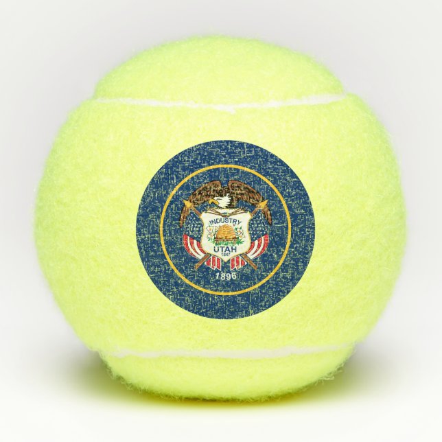 Balles De Tennis Drapeau de l'État de l'Utah (Devant)