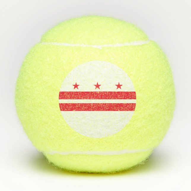 Balles De Tennis Drapeau de l'État de Washington DC (Devant)