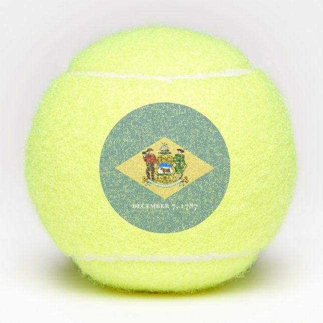 Balles De Tennis Drapeau de l'État du Delaware (Devant)
