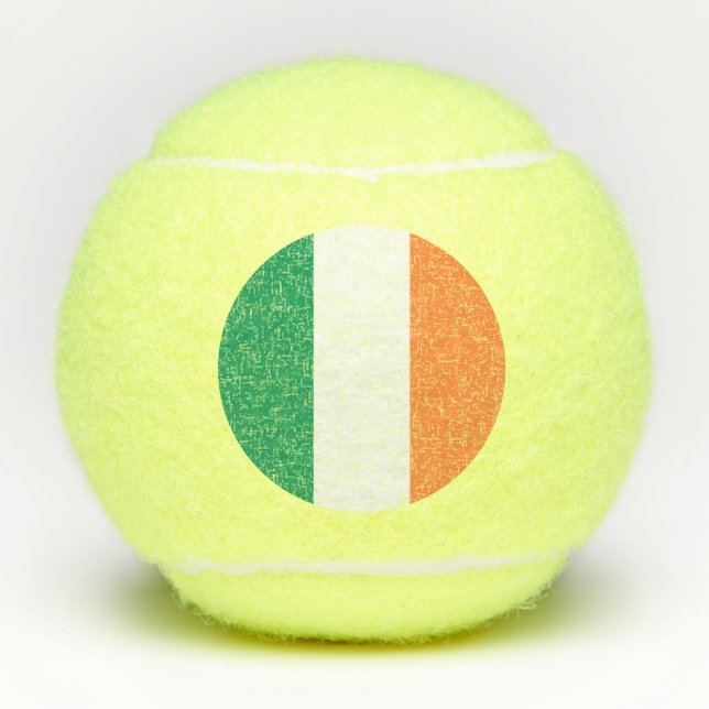 Balles De Tennis Drapeau de l'Irlande (Devant)
