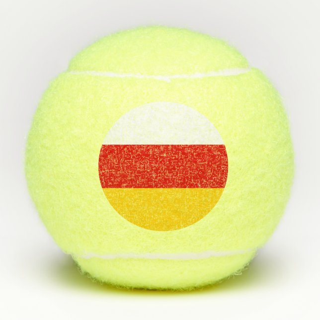 Balles De Tennis Drapeau de l'Ossétie du Sud (Devant)