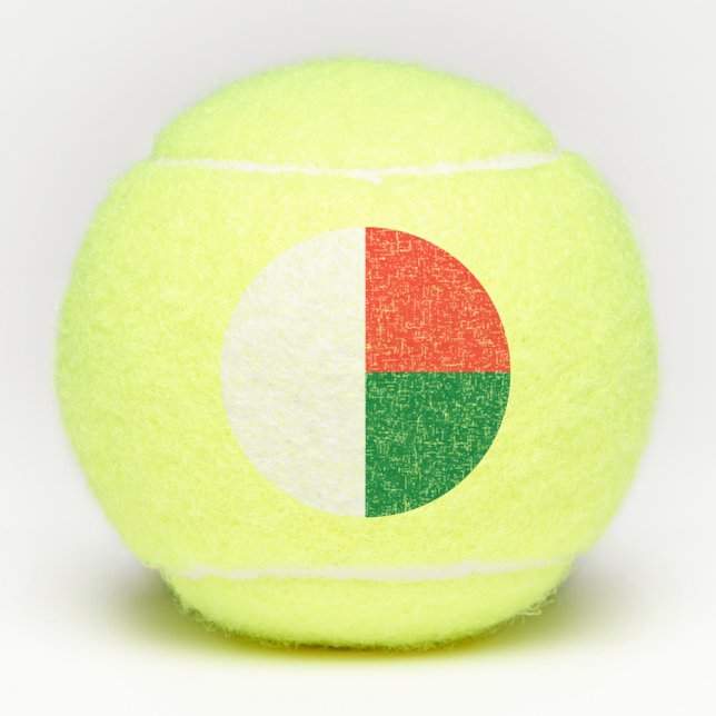 Balles De Tennis Drapeau de Madagascar (Devant)