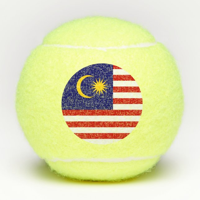 Balles De Tennis Drapeau de Malaisie (Devant)