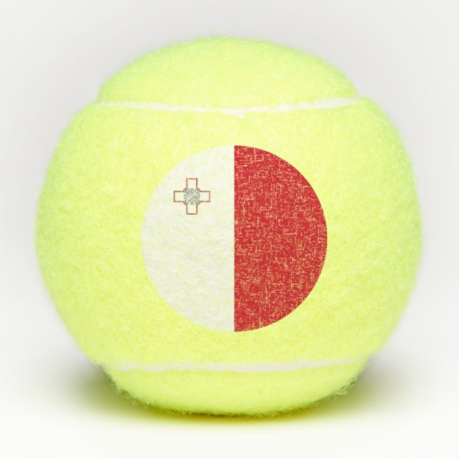 Balles De Tennis Drapeau de Malte (Devant)
