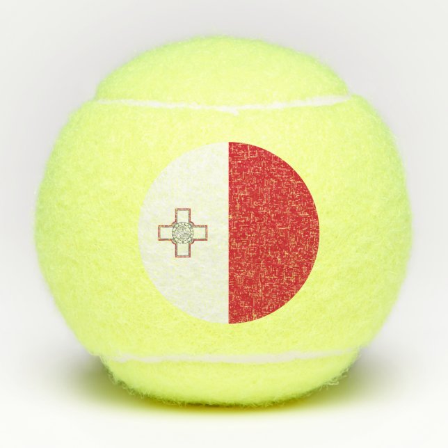 Balles De Tennis Drapeau de Malte (Devant)