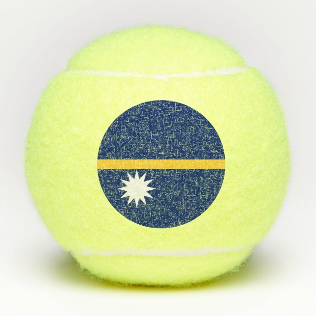 Balles De Tennis Drapeau de Nauru (Devant)
