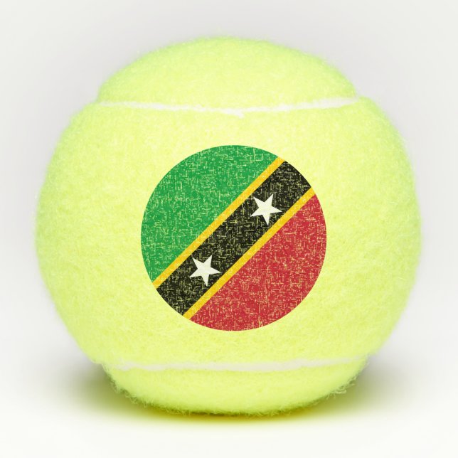 Balles De Tennis Drapeau de Saint-Christophe-et-Niévès (Devant)