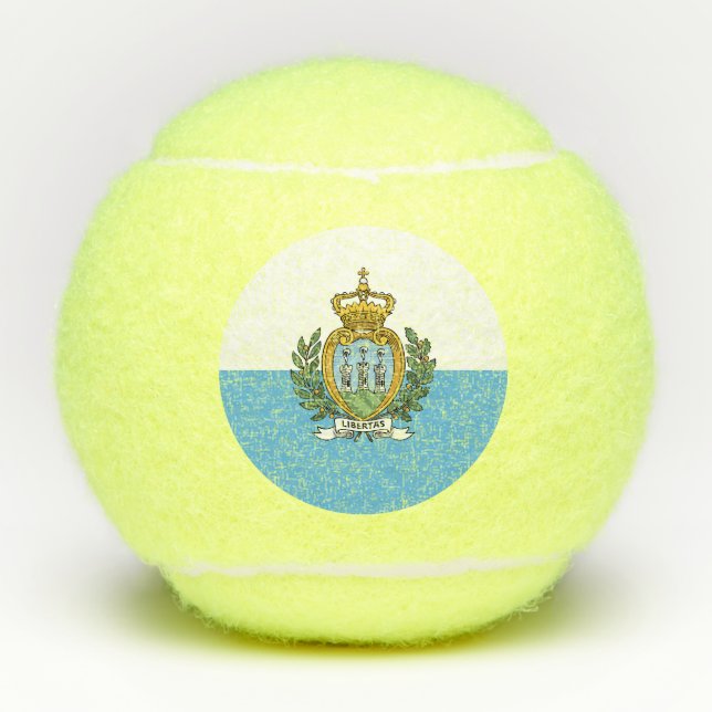 Balles De Tennis Drapeau de Saint-Marin (Devant)