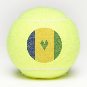 Balles De Tennis Drapeau de Saint-Vincent-et-les Grenadines